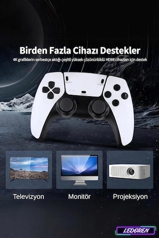 L'edoren M15 4k Hd Emuelec Retro Game Stick Atari Oyunları +20000 Oyunlu Konsol Nostalji Standart İle Uyumlu