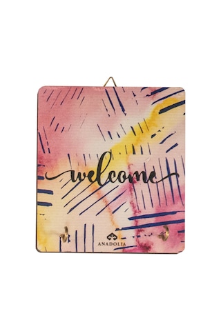 Anadoliamağazacılık Welcome Suluboya Dekoratif Askılık Diğer