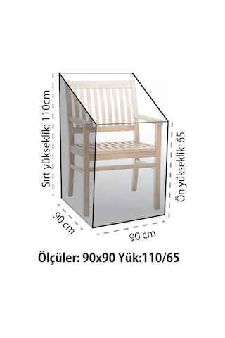 Homaks Koltuk Koruma Örtüsü 90x90 CM Şeffaf