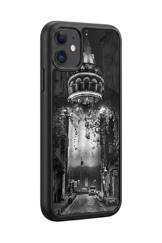 İphone 11 Uyumlu İstanbul Desenli Kamera Korumalı Darbelere Dayanıklı Kılıf 1248-istanbul-iphone11
