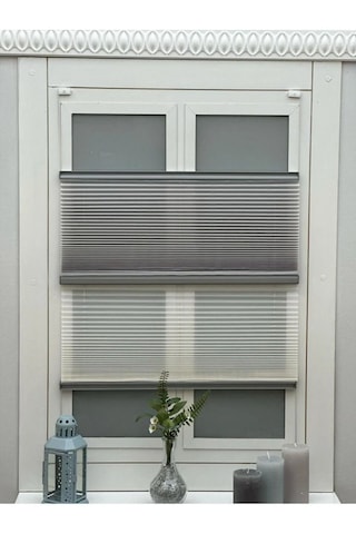 As Perde Gece Gündüz Duble Plise Perde Yapıştırmalı