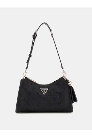 Guess Cresıdıa Top Zıp Shoulder Bag Deesa Logo Cnvrtble Pg934918 Siyah