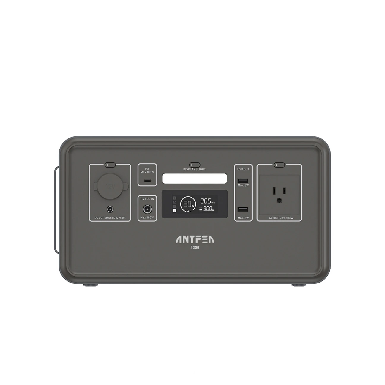 Antfea S300 Taşınabilir Güç Sistemi Gri 300w Mini