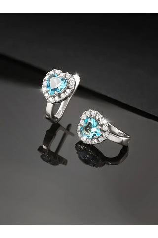 Gold Plaza Jewelry Çocuk Küpeleri Gümüş 925 Kalp Şekili 143368214 Diğer