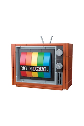Oyuncak Renkli Televizyon Yapım Seti Blx 1988 Nostaljik Tasarım, Eğitici Yap-boz Oyuncağı