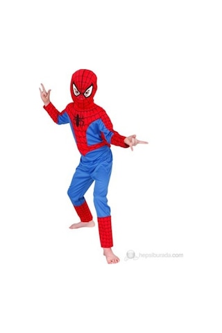 Spiderman Kostümü Çocuk - Maskeli Örümcek Adam Kostümü (537724482)