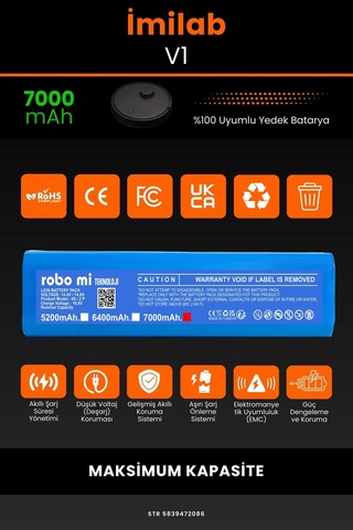 İmilab V1 7000mah Robot Süpürge Bataryası