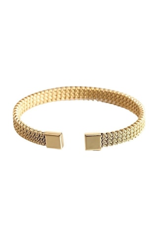 Novahub Erkek Ve Kadın Siyah Dokuma C-şekilli Bilezik, Basit Büküm Yılan Kemik Petek, Titanyum Çelik, Geometrik Tasarım Siyah