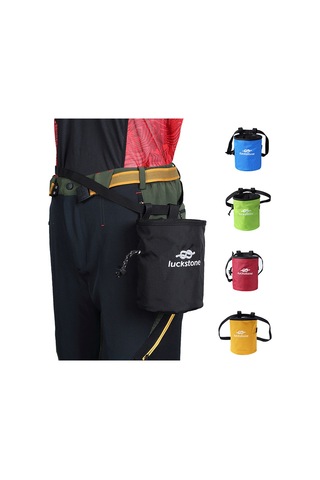 Luckstone-açık Kamp Tırmanma Tebeşir Çantası Ayarlanabilir Bel-mavi Mavi