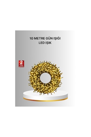 Uzun Ömürlü Led Teknolojili 10 Metre Şık Işıklı Süsleme Seti Çok Renkli