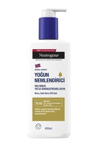 Neutrogena Kuru ve Çok Kuru Ciller İçin Yoğun Nemlendirici Losyon 400 ML