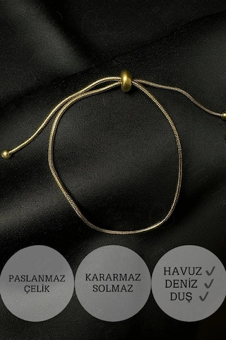 Ayarlanabilir Gold Çelik Bileklik -glorious Serisi Çok Renkli
