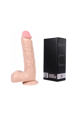 Truva Shop Deep Gerçekçi Realistik 21 Cm Vantuzlu Dildo Kalın Büyük Penis