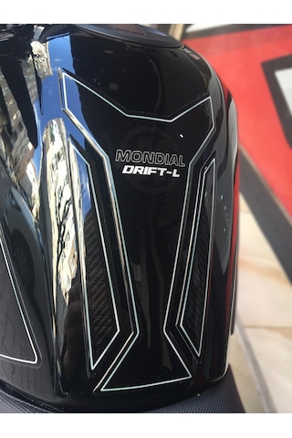 Mondial Drift L Tank Pad Set Siyah-Gümüş Tasarım