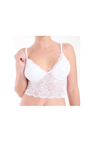 Asist Secret Magic Asm1271 Kadın Ekru Kapsız Ic Astarlı Dantel Bralet Ekru