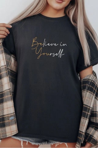 Freedom Store Unisex Oversize 24/1 Penye Dtf Baskılı Tişört - Dtf279 Siyah