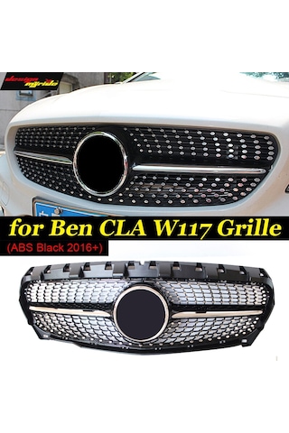 Mercedes W117 Cla Diamond Ön Panjur Izgara 2016-2018 Makyajlı