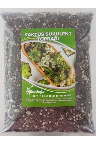Doğalsan Tarım Kaktüs Sukulent Toprağı 5 Litre - Teraryum Için Uygun Toprak Ithal Torf Toprak Pomza Vermikulit 0