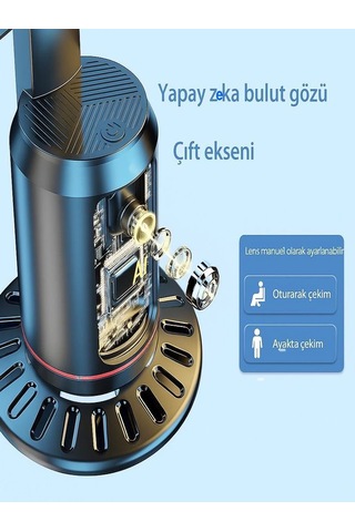 360 Yüz Takipli Rgb Işıklı Profesyonel Gimbal Tripod Telefon Sabitleyici Fotoğraf & Video