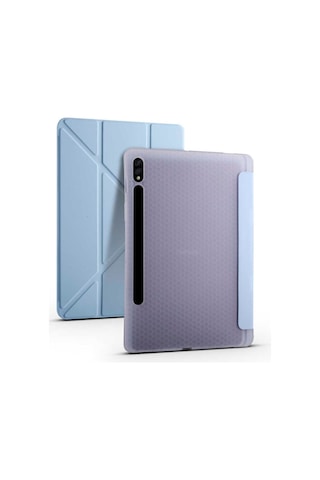 Samsung Uyumlu Galaxy Tab S7 Fe Lte Kalemlikli Standlı Katlanır Tablet Kılıfı Diğer