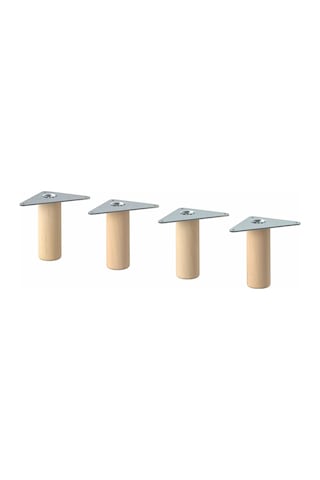 Ikea Eket 4'lü Mobilya Ayağı 10 X 3 Cm Beyaz - Sarı