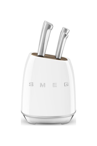 Smeg 50's Style Retro 6'lı Blok Bıçak Seti Kbsf02wh Renkli