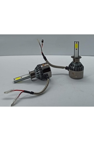 C6 Şimşek Etkili Led Xenon H3 Zenon Far Ampül Beyaz Ve Deli Mavi 437785477