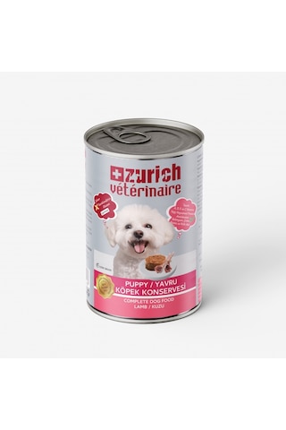 Zurich Veterinaire Pate Kuzulu Yavru Köpek Konservesi 415 G