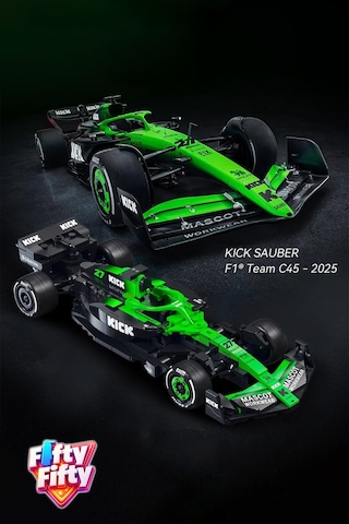 Cada Sauber F1 C45 2025 Formula Aracı 1/24 Scale -c55082w 348 Parça Oyuncak Yapım Seti Blok Araba
