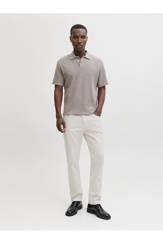 Jack & Jones Clark Finn Esnek Pamuklu Erkek Pantolon Beyaz