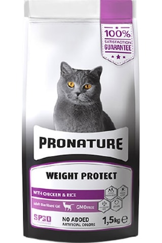 Pronature Kilo Kontrolü İçin Tavuklu ve Pirinçli Kısırlaştırılmış Yetişkin Kedi Maması 1500 G