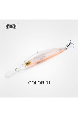 Krallık Asma Minnow Yem Wobblers Balıkçılık Cazibesi 100mm 13g/120mm 20g Jerkbait Yapay Sert Cazibesi Bas Pike Modeli 9505