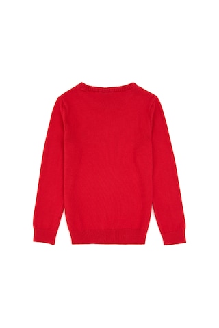 U.S. Polo Assn. Kız Çocuk Kırmızı Bisiklet Yaka Basic Kazak 50316808-VR171