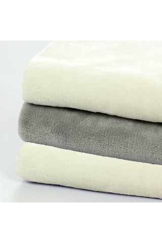 Hfambition Gri Flanel Battaniye - 70x100 Cm Yumuşak, Isınak, Ofis Öğle Uykusu Ve Soğuk Günler İçin Tek Kişilik Diğer