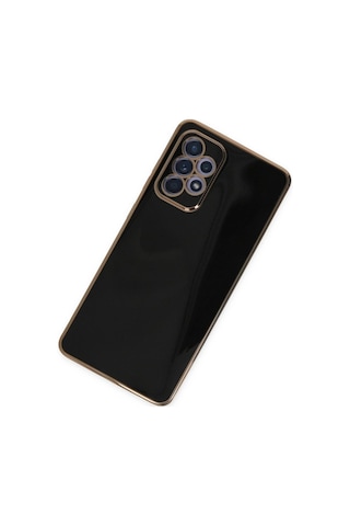 Samsung Galaxy Uyumlu, A52 Kılıf Volet Silikon - Siyah