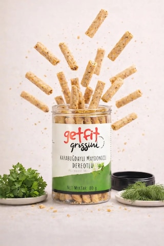 Get Fit Glutensiz & Şekersiz Karabuğdaylı Maydanoz Dereotlu Grissini 80 G
