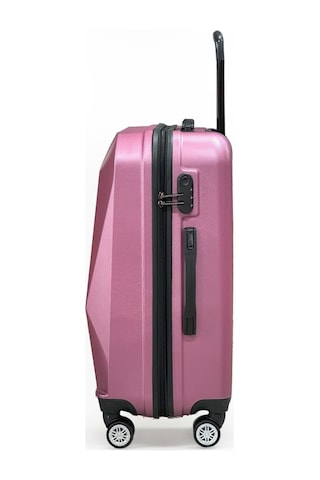 Polo&sky Elmas Model Gül Kurusu Renk Orta Boy Valiz Gülkurusu