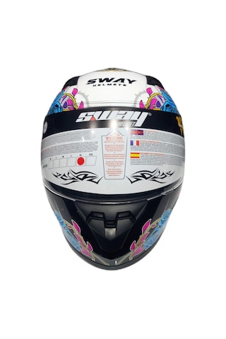 Sway 815K Gloss Girl Full Face Çocuk Kaskı