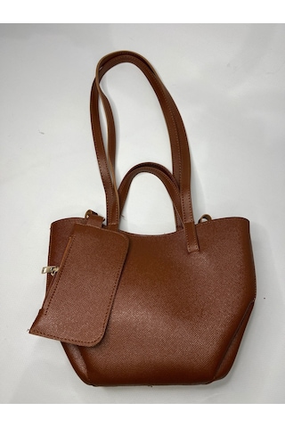 Öznora Pinterest Model Mini Cüzdanlı Omuz Çantası Turuncu