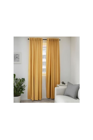 Ikea Sanela Fon Perde 140x300 Cm Hardal