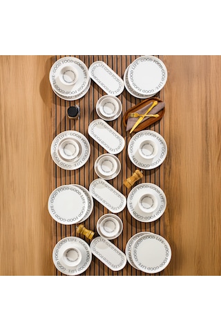 Perotti Good 28 Parça Kahvaltı Seti 12 Kişilik Kahvaltı Takımı Çok Renkli