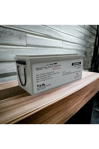 Setapower 24v 100ah Lifepo4 Abs Kasa Lityum Akü Solar/marine