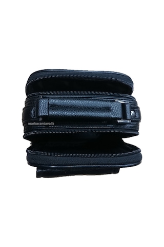 Moda Erkek El Çantası Kasalı El Çantası Cep Telefon Uyumu Siyah