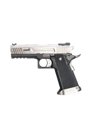 We Hi-capa Allosaurus 4.3" Silver Full Auto Gbb Airsoft Tabanca