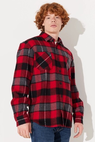 Lee Regular Fit Kırmızı Erkek Oduncu Gömlek L232153600 001