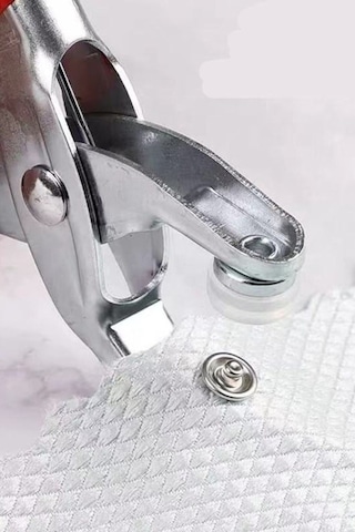 Çıtçıt Düğme Montajında Kolaylık Sağlayan Metal Pense Ve 25 Takım Düğme Seti