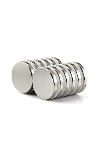 Dünya Magnet 10 Adet 20mm X 2mm Yuvarlak Güçlü Neodyum Mıknatıs