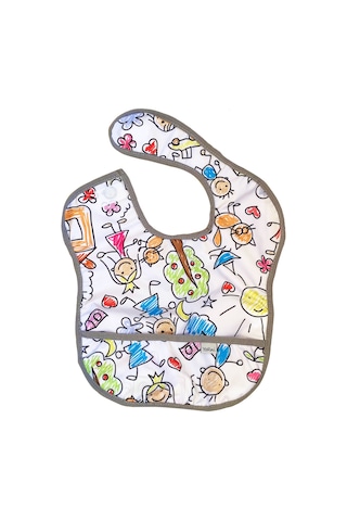 Yorni 6-24ay, Family Boyundan Cırtlı,sıvı Geçirmez,bebek Mama Önlüğü Çok Renkli