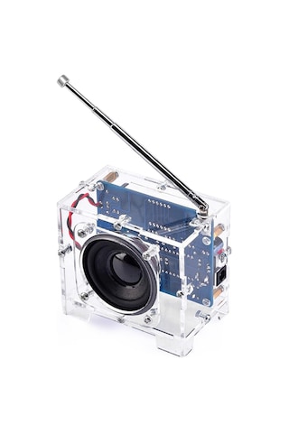 Springsun Mini Tea5767 Fm Radyo Alıcısı Şeffaf Kabuklar Fm Radyo Radyo Üretim Kiti Dıy Toplu Fm Radyo