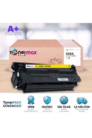 Hp 508a Cf362a Sarı Uyumlu Toner A Plus / Color Laserjet Enterprise M552 / M553 / Mfp M577